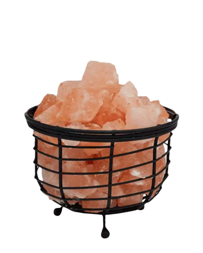 Iron Basket Salt Lamp D7