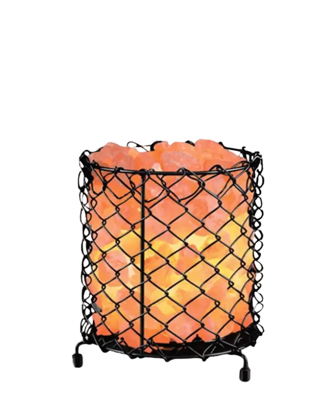 Iron Basket Salt Lamp D8