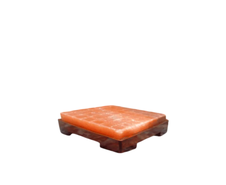 Lined Square Detoxer Salt Wooden Base