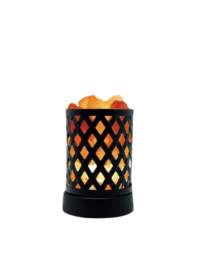 Long Iron Basket Salt Lamp