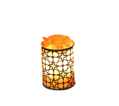 Star Iron Basket Salt Lamp