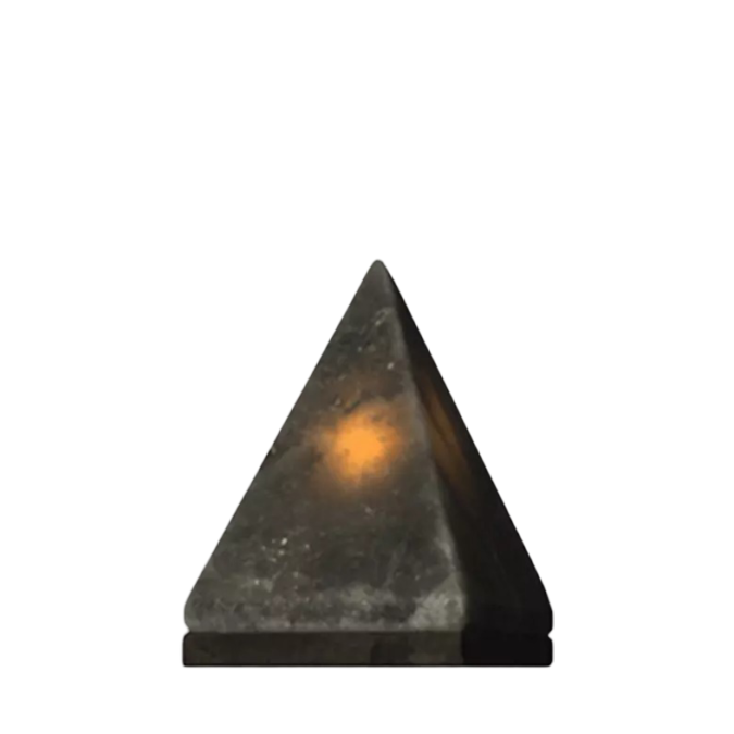 Triangle Grey Salt Lamp