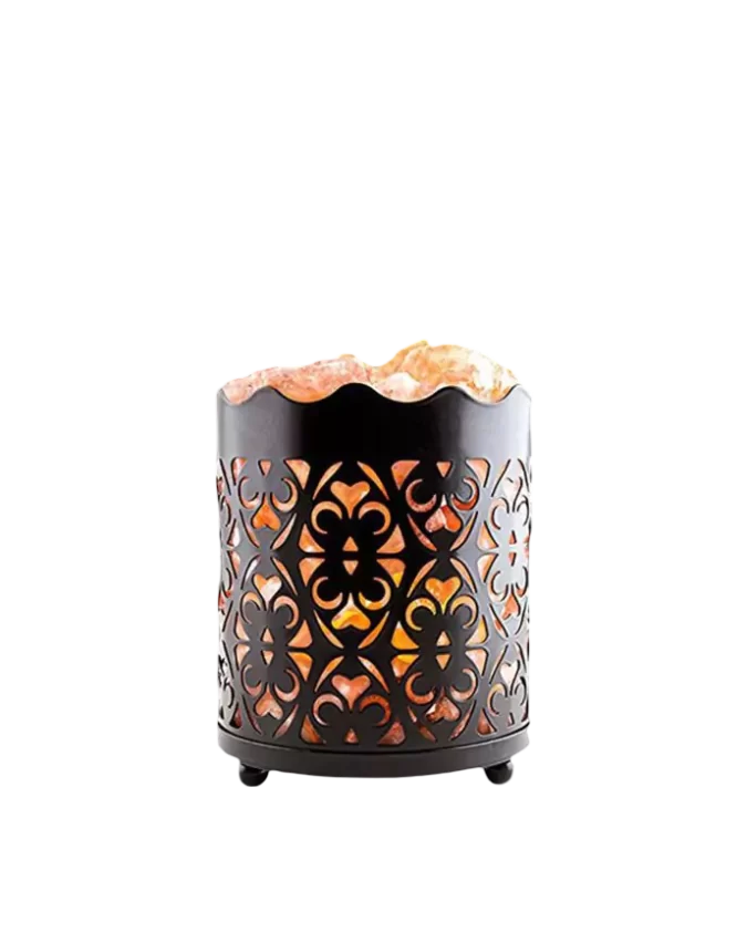 Vase Iron Basket Salt Lamp