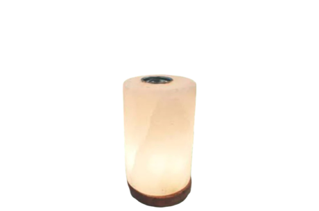 White Cylinder Aroma Salt Lamp
