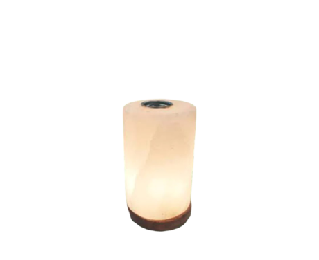 White Cylinder Aroma Salt Lamp