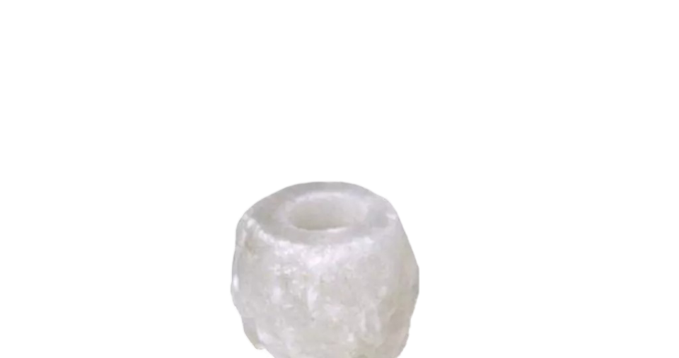 White Natural Candle Holder