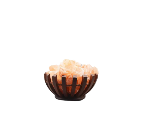 Wooden Basket Salt Lamp D2