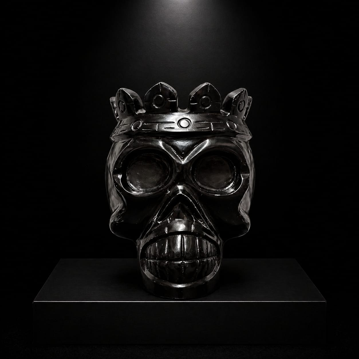 Obsidian Crown Skull