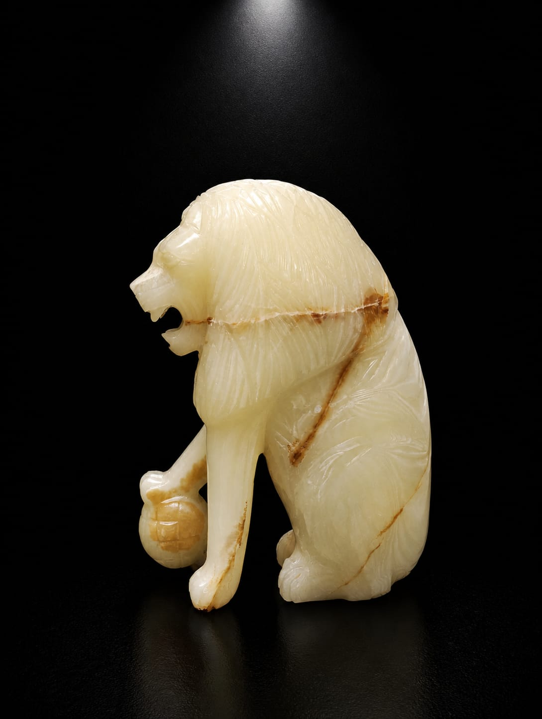 Multi Green Onyx Water Fountain Lion - Image 3
