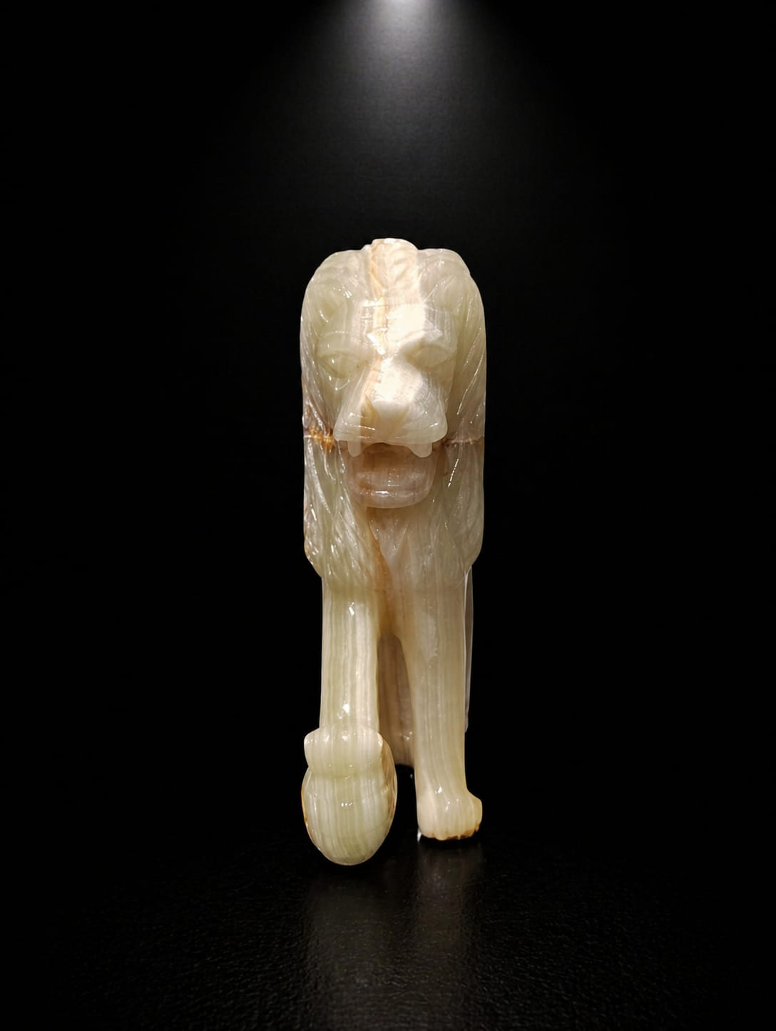 Multi Green Onyx Water Fountain Lion