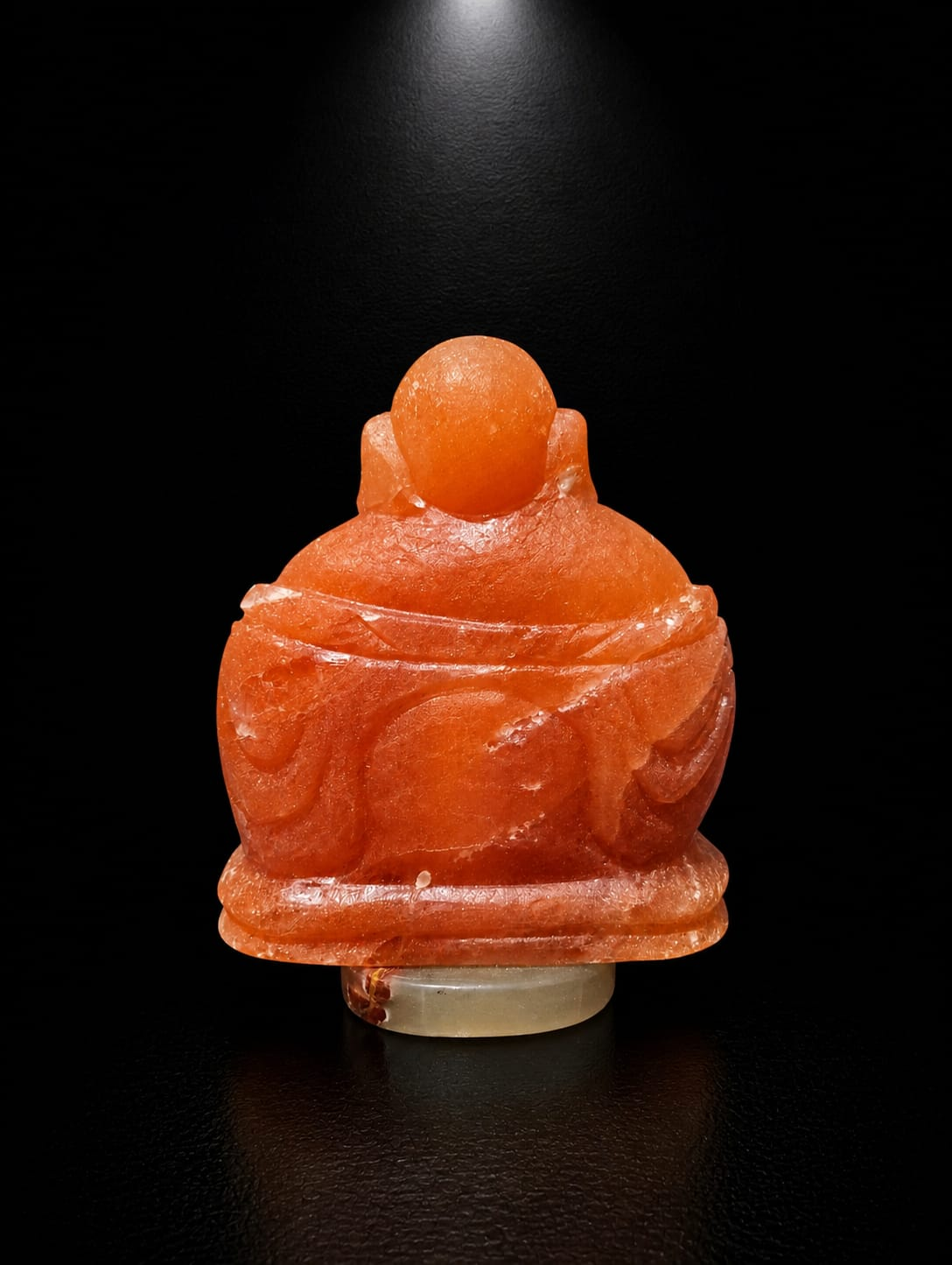 Himalayan Pink Salt Laughing Buddha - Image 2