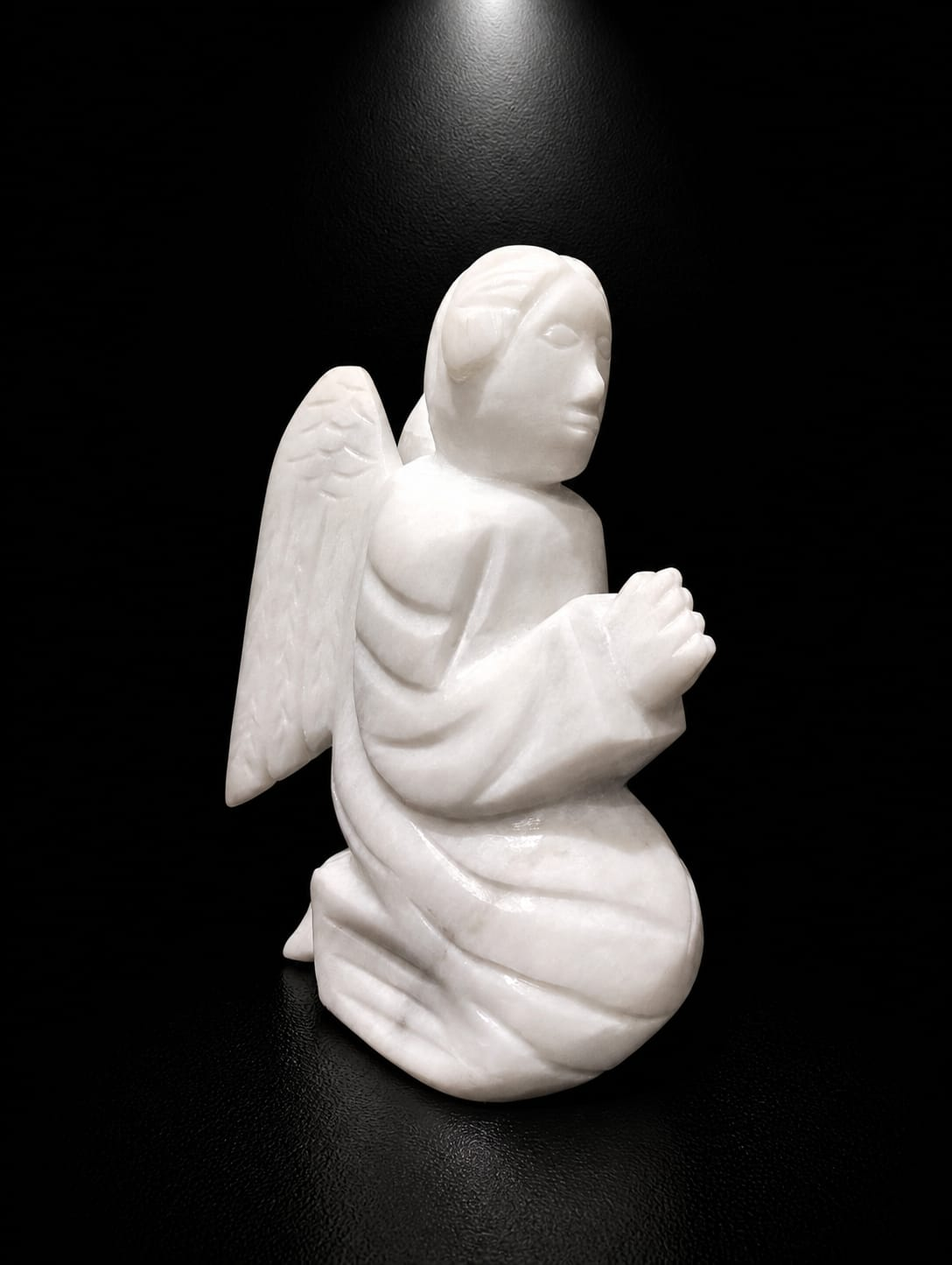 White Onyx Guardian Angel (Prayer Pose) - Image 3