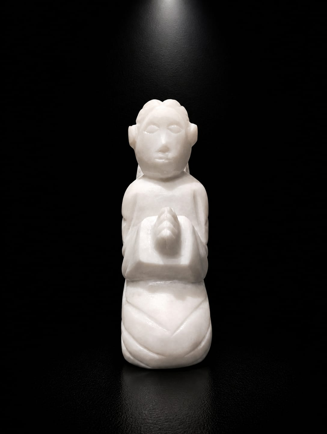 White Onyx Guardian Angel (Prayer Pose)