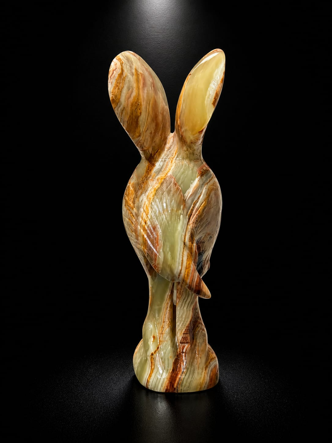 Hand-Carved Multi Onyx Eagle (Luxury Power Statement Sculpture) - Image 2