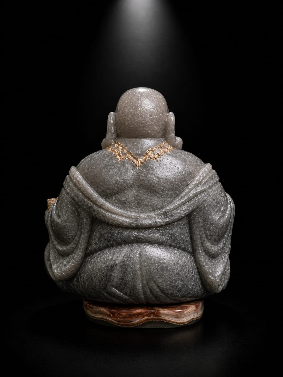 Grey Himalayan Salt Buddha – One-of-One Masterpiece - Image 3