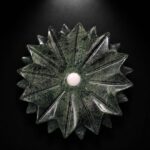 Natural Stone Leaf Shape Decorative Dish