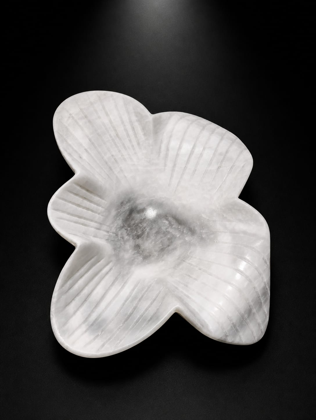 Luxury White Marble Wave Decorative Bowl - Image 3