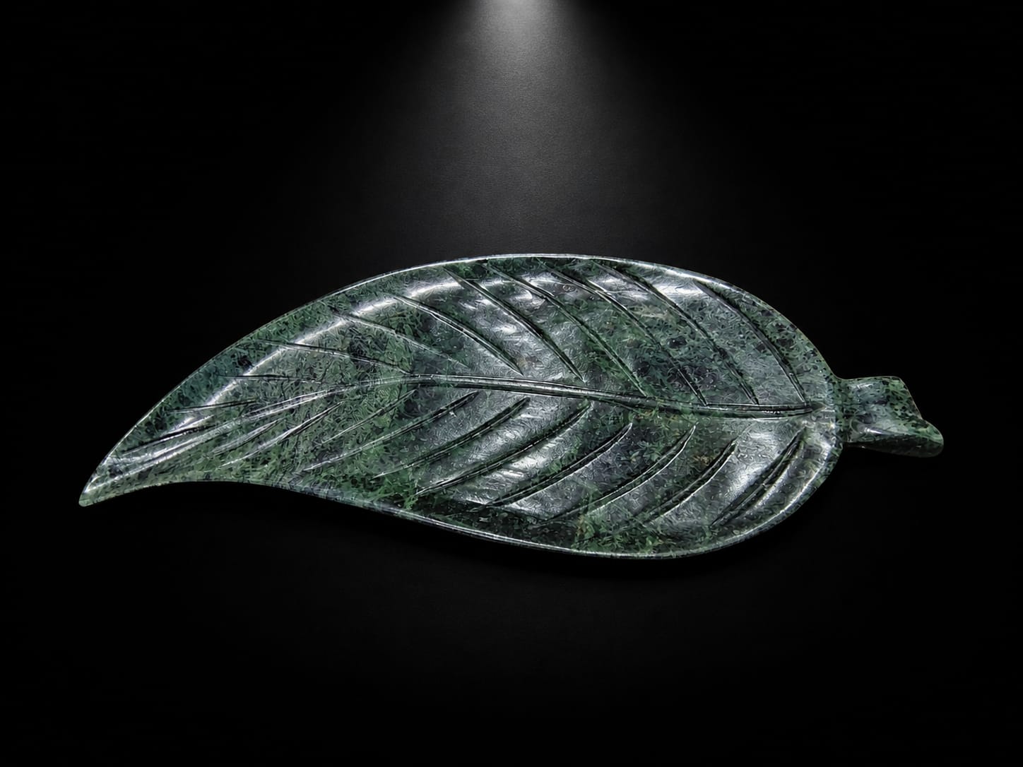Luxury Green Leaf Marble Decorative Tray