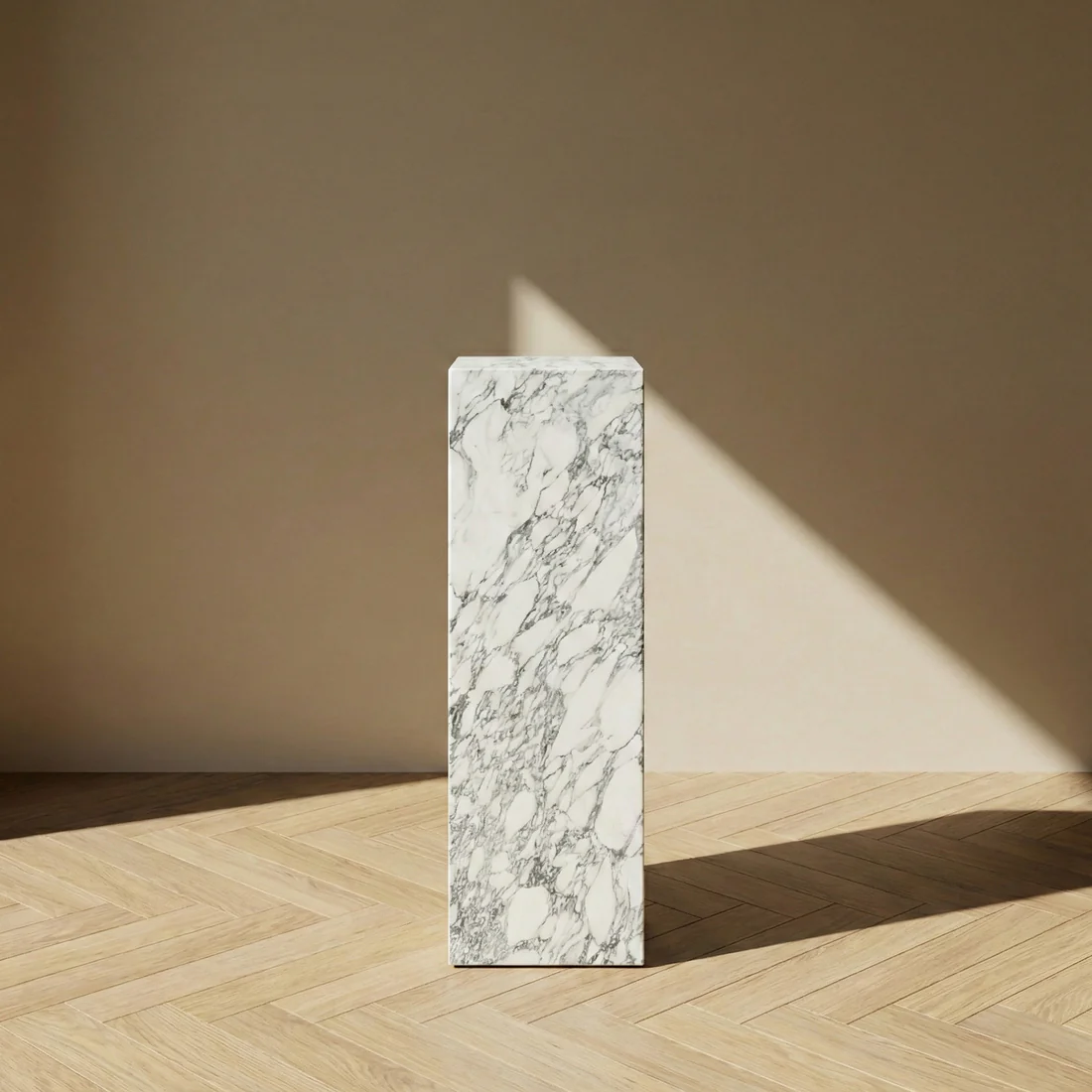 Arabescato Marble Pedestal Stand