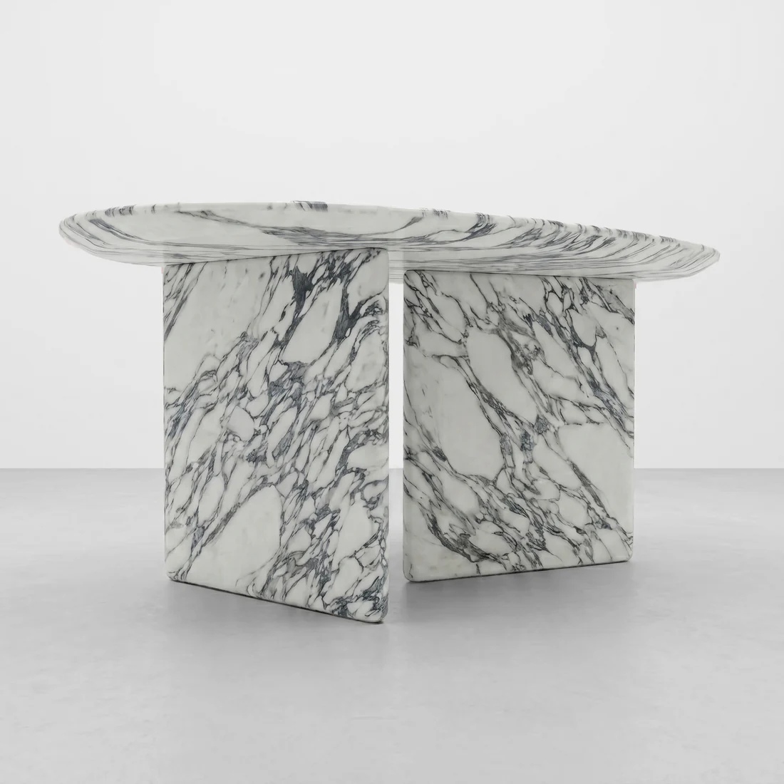 Arabescato Marble Coffee Table - Pebble - Image 4