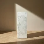 White Carrara Marble Pedestal Stand