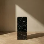 Nero Marquina Marble Pedestal Stand