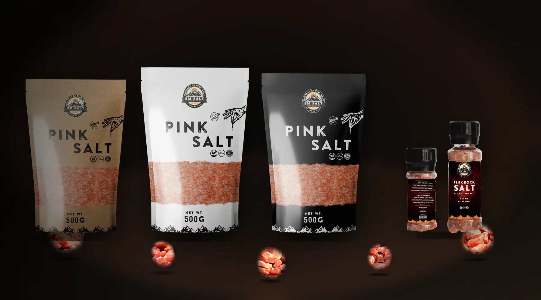 Private label Himalayan salt packaging